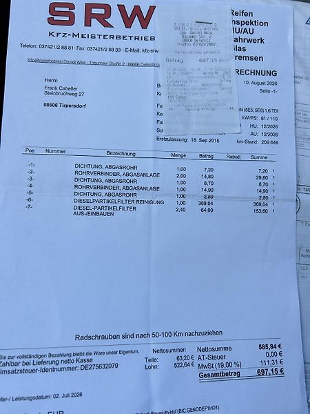 Škoda Octavia (2015) 1.6 TDi 81KW po rozvodech - fotka 29 z 29