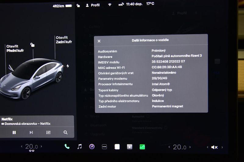 Tesla Model 3 LONG RANGE 4x4 1 MAJITEL - fotka 21 z 46