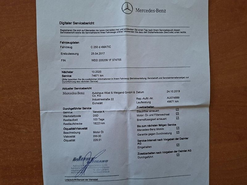 Mercedes-Benz Třídy C (2017) C 250d 150kW 4MATIC BURMESTER - fotka 45 z 50