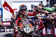 Nedílnou součástí programu závodu superbiků v Mostě je Victory Lane.