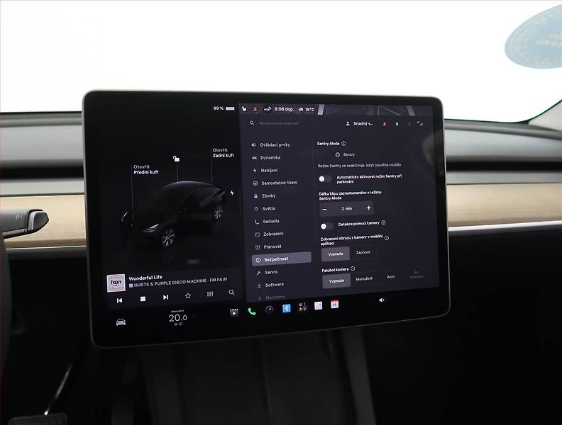 Tesla Model Y (2022) RWD LFP 60kWh, SoH 95% - fotka 26 z 33