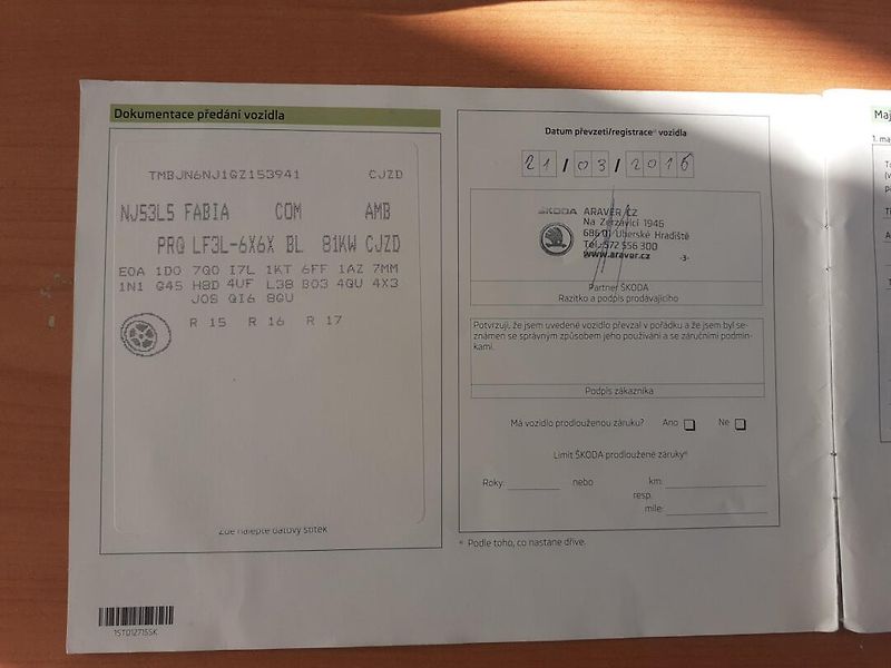 Škoda Fabia (2016) 1.2 TSI 81 Kw  AMBIENTE - fotka 28 z 47
