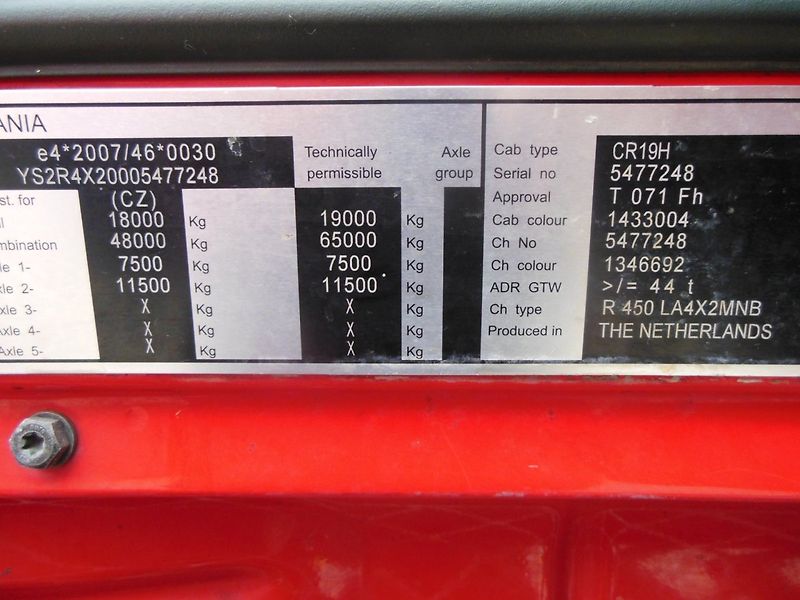 Scania (2017) R450, Standart, Retarder, Komp - fotka 21 z 22
