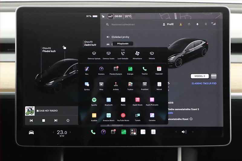 Tesla Model 3 (2019) Long Range 4WD 78kWh, SoH 78% - fotka 17 z 20
