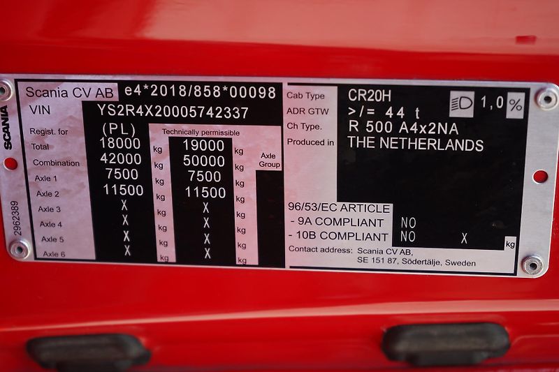 Scania (2020) R 500 / EURO 6 / ACC / RETARDE - fotka 11 z 51