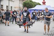 Mistrovství republiky strongmanů v Golčově Jeníkově, kde Mostečan Josef Hojdar vybojoval stříbro.