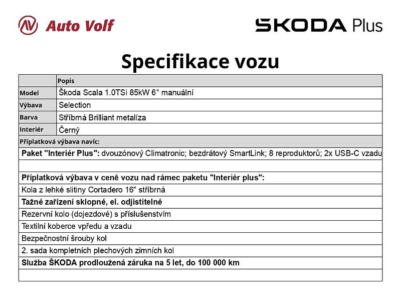 Škoda Scala (2025) Selection 1.0TSi 85kW 6°manuál - fotka 6 z 30