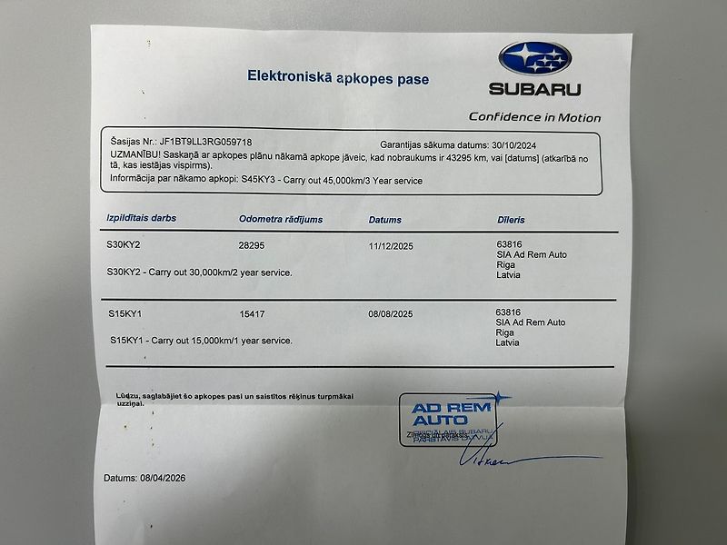 Subaru Outback (2024) 2.5 Comfort+ bílá kůže 2024 - fotka 51 z 52