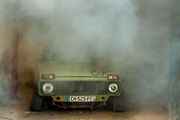 Lada Niva v rat rod úpravě.