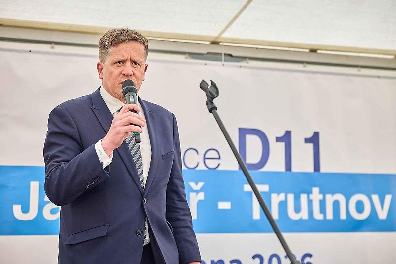 Zahájení stavby dálnice D11 Jaroměř - Trutnov.