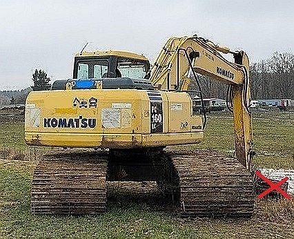 Komatsu (2004) PC160 bagr 16.4t bahňák 120cm  - fotka 1 z 5