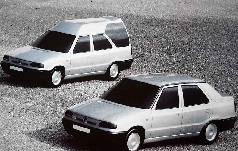 Prototyp kupé Škoda 763, které vyvinuli v Kvasinách v letech 1976 a 1977