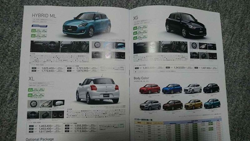 Uniklá brožura Suzuki Swift nové generace.