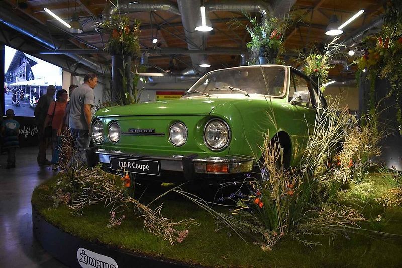 Výstava Pocta vozům Škoda na Výstavišti Kroměříž, 11. srpna 2023.