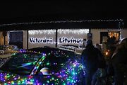Vánoční atmsféra před Auto-retro-muzeem Veteráni Litvínov.