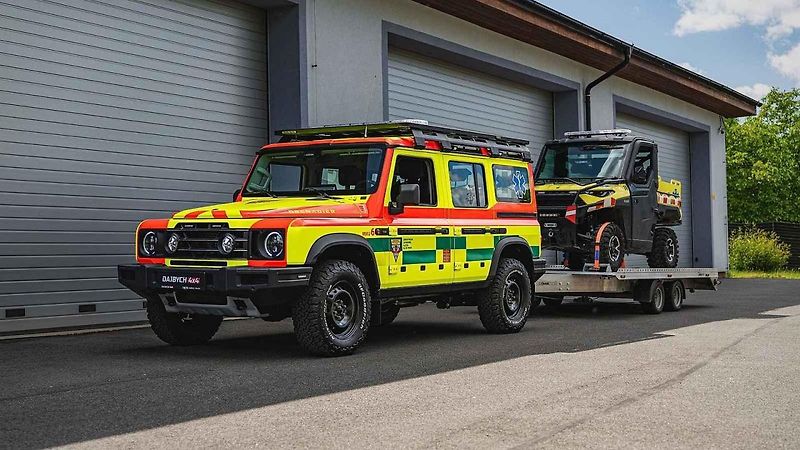 Foto: Dajbych 4x4/Ivo Trzaskalik Praha – Nový vůz pražských záchranářů – Ineos Grenadier v úpravě Ambulance.