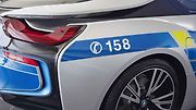 BMW i8 ve službách Policie ČR.