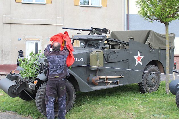 Vozidlo M3A1 Scout, dodávané v průběhu II. světové války do SSSR ze Spojench států., zdroj: Deník/Edvard D. Beneš