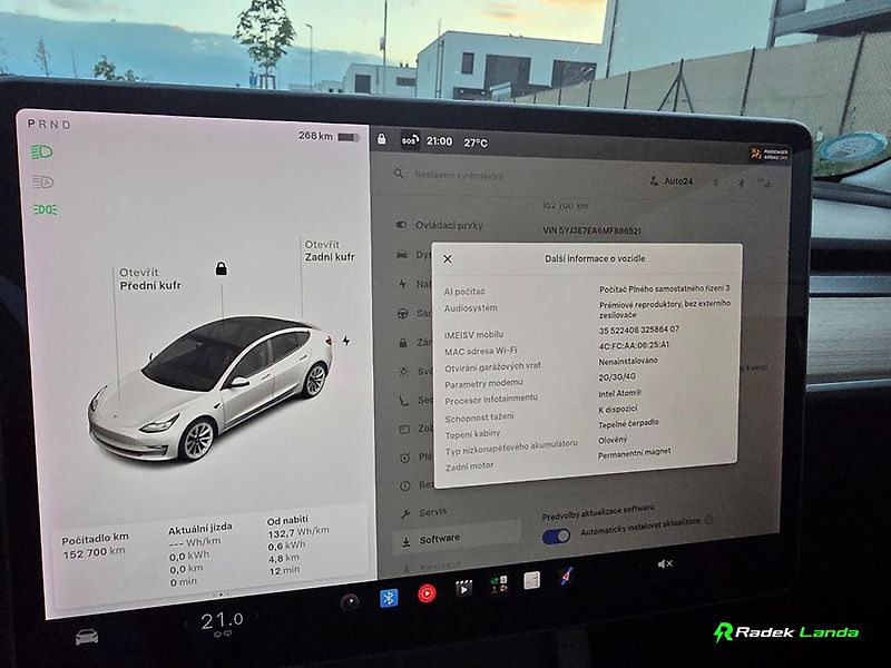 Tesla Model 3 (2021) SR+ Facelift, Tažné, DPH - fotka 6 z 16