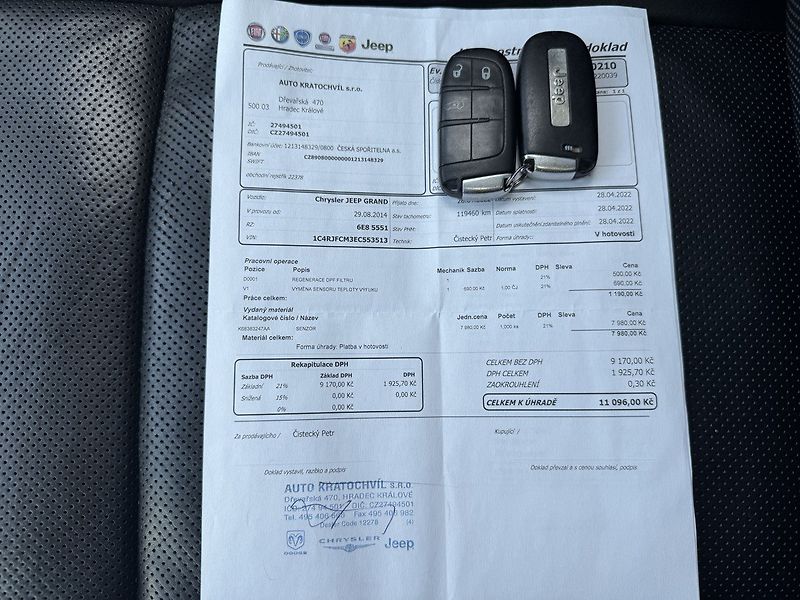 Jeep Grand Cherokee (2014) 3.0CRD Navi Kůže Vzduch Pano - fotka 32 z 50