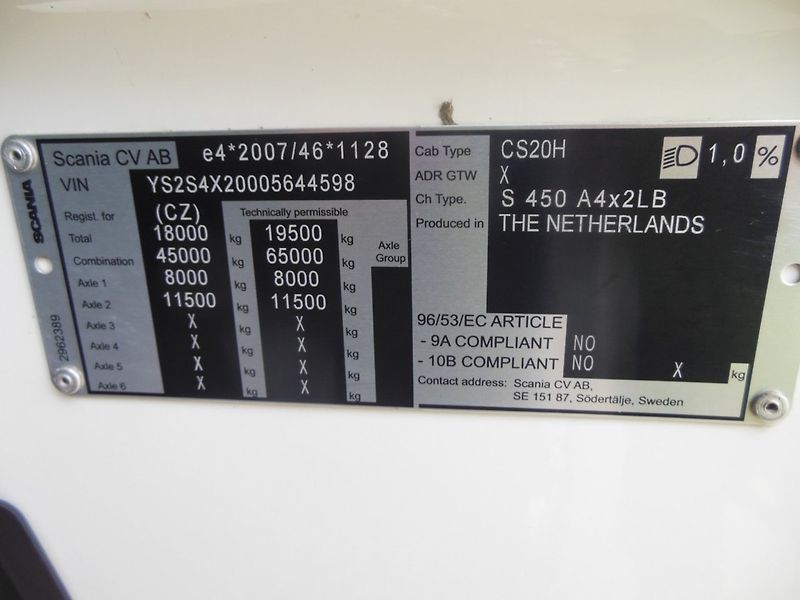 Scania S 450, Komplet vzduch, Retarde - fotka 23 z 24