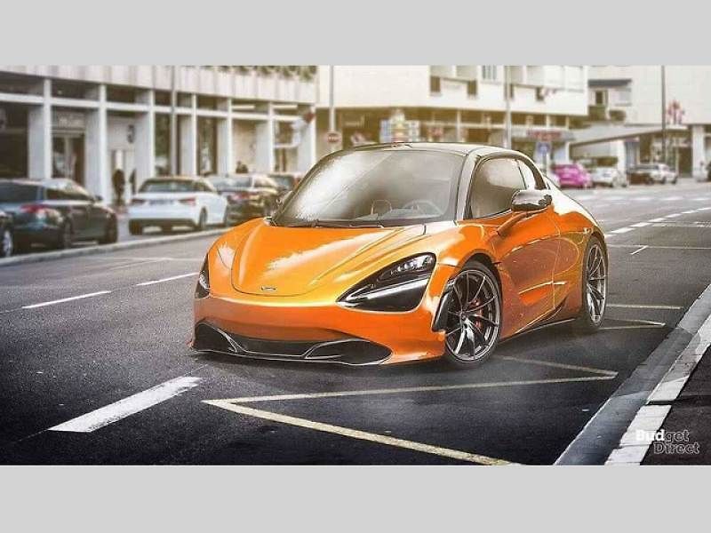 Smyšlená ilustrace hatchbacku od Bugatti.