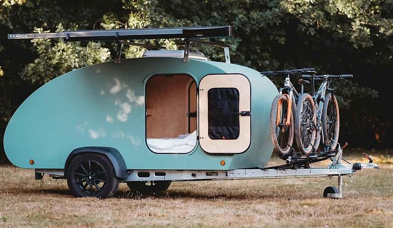Nizozemský retro karavan Pure Camper nabízí jen nejnutnější vybavení.