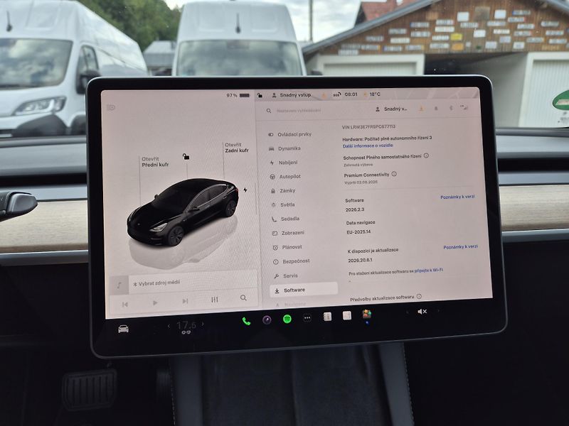 Tesla Model 3 STANDART RANGE 208kw SOH 94% - fotka 35 z 49