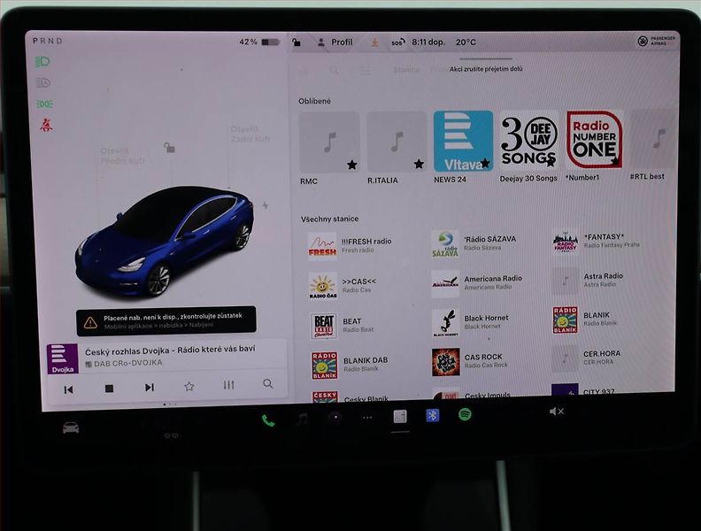 Tesla Model 3 (2019) Long Range 4WD 78kWh, SoH 81% - fotka 12 z 22