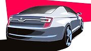 A je tu další atraktivní kupé. Vlastní pohled na vývoj designového jazyku domácí značky představil designér Marek Weidlich pomocí konceptu Škoda Vision R.