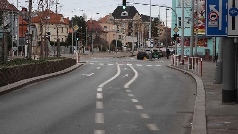 Konec vyhrazeného pruhu pro cyklisty