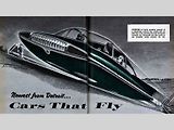 Ilustrace modelů Ford Glideair v tehdejších časopisech.