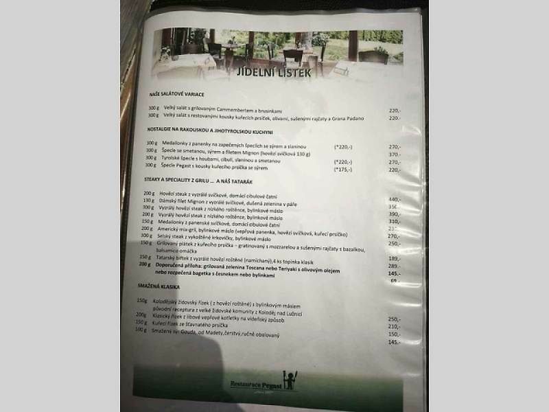 My jsme si dali poctivou koprovku s hovězím za 220 korun.