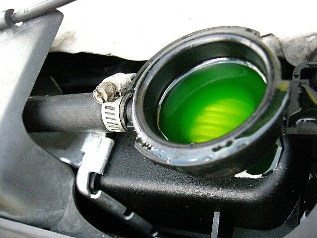 Chladicí soustavu lze bezpečně kontrolovat až po vychladnutí motoru., zdroj: EvelynGiggles, licence CC BY 2.0.