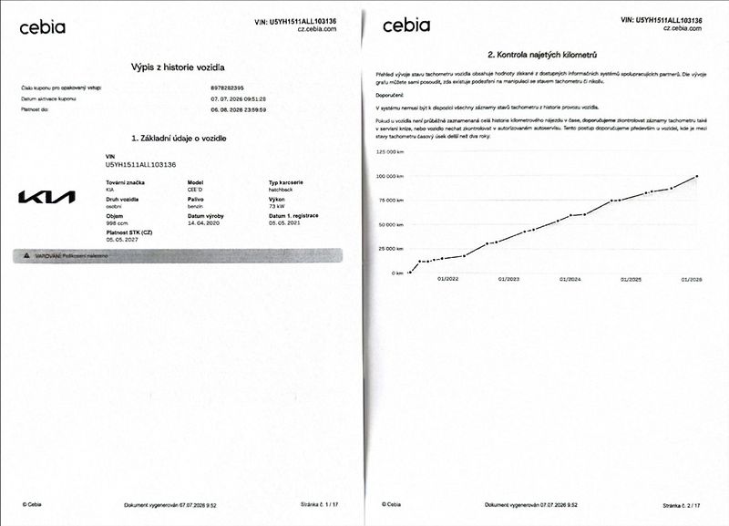 Kia Ceed 1,0 T-GDi FRESH DPH 1.maj. ČR - fotka 50 z 50