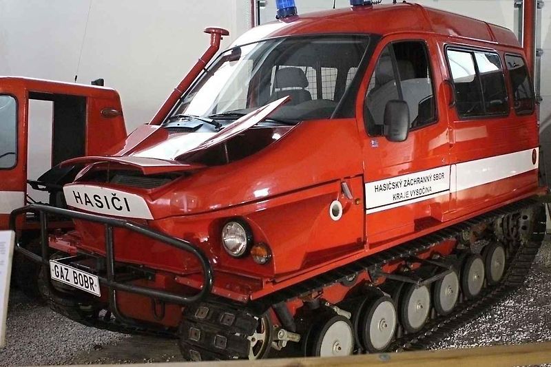 Toto speciální vozidlo dokázalo i překonávat vodní plochy