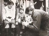 Ivan Hlinka a jeho rodina - manželka Květa a syn Ivan.
