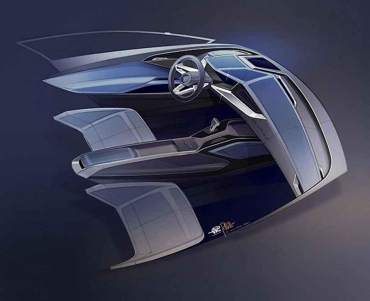 Skica Audi Quattro.
