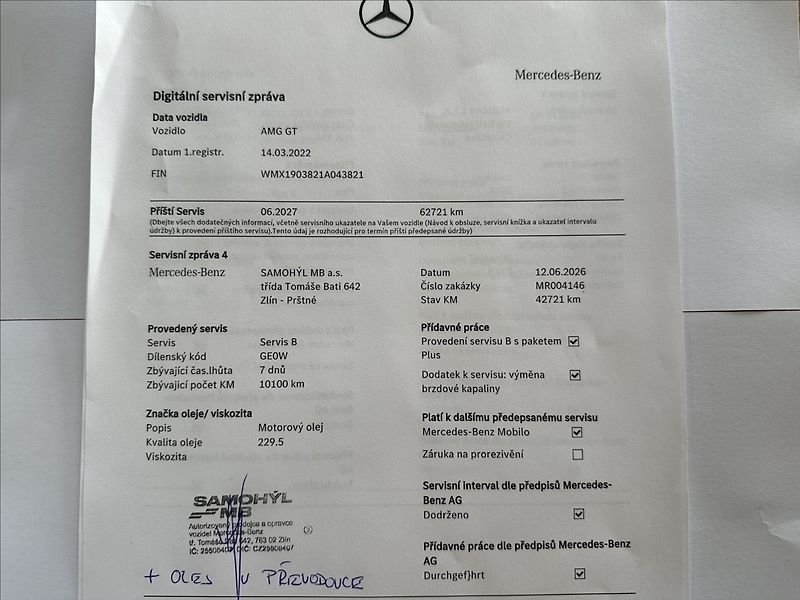 Mercedes-Benz AMG GT 4,0 i V8 390kW NIGHT EDITION - fotka 44 z 46