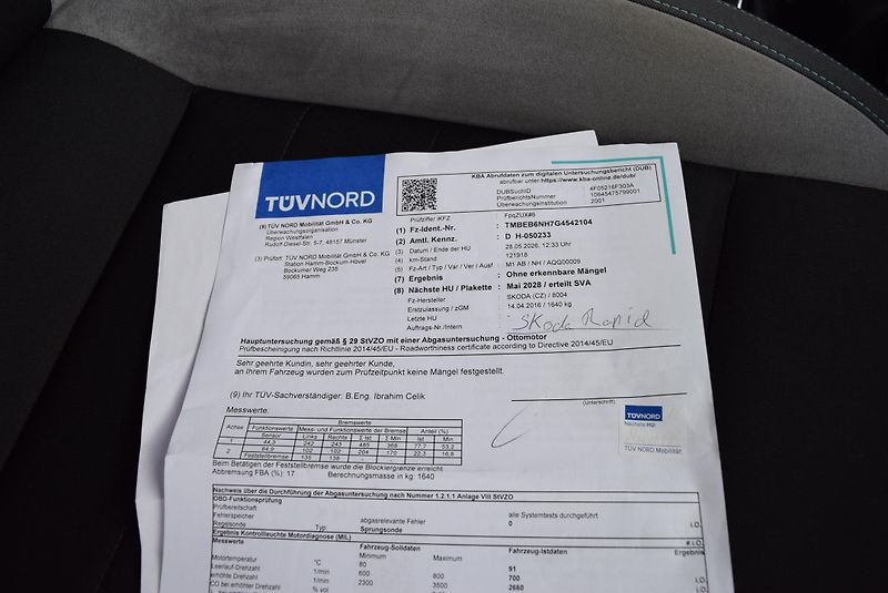 Škoda Rapid (2016) 1.2TSI 81kw ED. JOY XEN TAŽNÉ - fotka 44 z 45