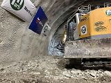 Proražení tunelu Homole na D35.