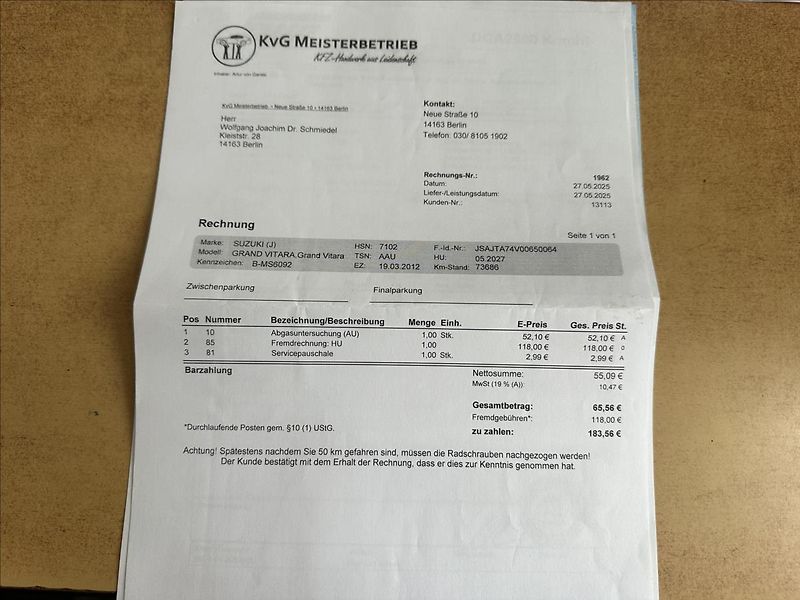 Suzuki Grand Vitara 1,6 4x4 1.majitel - fotka 22 z 22