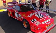 Porsche 935, se kterým posádka Paul Newman - Dick Barbour - Rolf Stommelen, skončila druhá při 24 hodin Le Mans 1979.