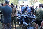 Jeden z motocyklů, kterých bylo v Kovářské požehnaně.