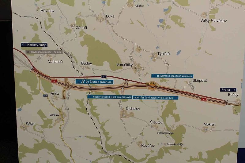 U Bošova byla v pondělí slavnostně zahájena výstavba D6 mezi Bošovem a Knínicemi.