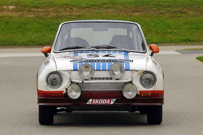 Škoda 130 RS na Rallye Monte Carlo v roce 1977.