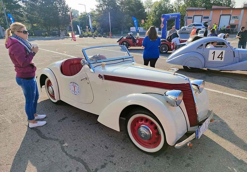 Jawa Minor roadster 1939, se kterým Lukáš Kudrna letos zvítězil v závodě 1000 mil Československa.