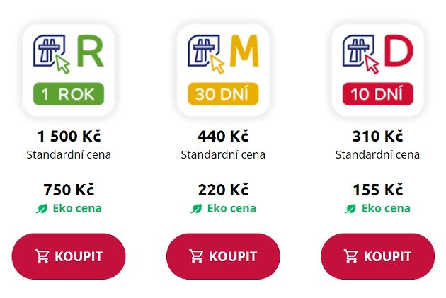 elektronická dálniční známka, zdroj: ŘSD