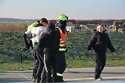 Cvičení, které mělo prověřit všechny složky Integrovaného záchranného systému při hromadné nehodě, se konalo ve středu dopoledne na nově postavené D1 u Přerova.