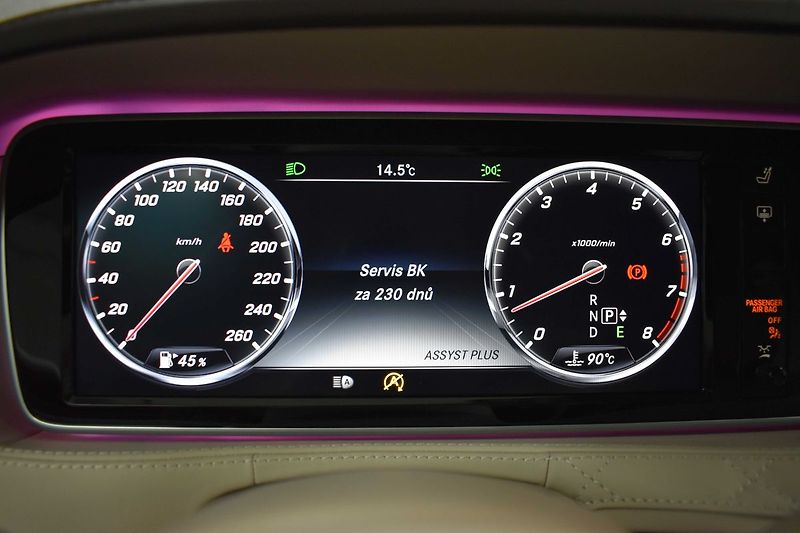 Mercedes-Benz Třídy S S 500 LONG *DESIGNO*DPH*ČR 1.M - fotka 21 z 38